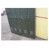 *3* Sections of Antique Metal Lockers