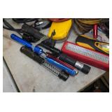 Assorted Work Lights, Flashlights and Power Splitters
