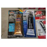 Assorted Adhesives and Chemicals