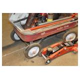 Assorted Jacks with Vintage Wagon