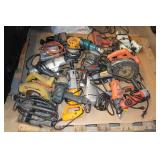 Pallet of Electric Tools - Saws, Drills, Impacts