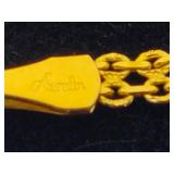 14K Yellow Gold Dolphin 7" Bracelet