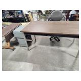 Three Shop Tables + Office Chair on Wheels