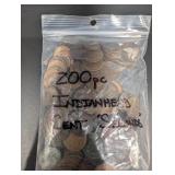 200 Mixed Date Indian Head Penny