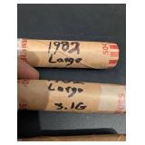 Lot Of 3 Rolls Of 1982 Penny