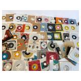 LARGE Lot of Vintage Vinyl 45 Records w/ Sleeves - Mixed Genre - Rock, Pop, Country, etc #8