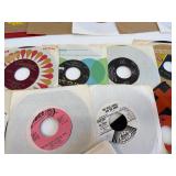 LARGE Lot of Vintage Vinyl 45 Records w/ Sleeves - Mixed Genre - Rock, Pop, Country, etc #8