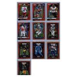 Prizm Orange Lazer Parallels - Ten Card Lot