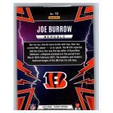 Joe Burrow Inserts, RC and Base - Eight Card Lot