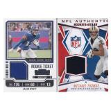 Jalin Hyatt RC and Michael Thomas Jersey Cards