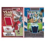 Xavier Worthy RC and Todd Gurley #/99 Jersey Cards