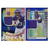 Tai Felton Vikings RC Jersey Cards - Two Card Lot