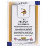 Tai Felton Vikings RC Jersey Cards - Two Card Lot