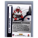Rhamondre Stevenson Rookies and Inserts - Six Card Lot