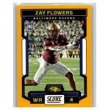 Zay Flowers Rookies and Inserts - Five Card Lot