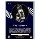 Zay Flowers Rookies and Inserts - Five Card Lot