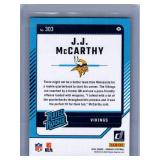 JJ McCarthy Rookies and 2nd Year - Six Card Lot