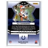 Peyton Manning Inserts and Base - Six Card Lot