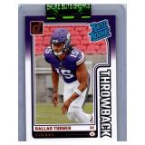 Dallas Turner Rookies and Inserts - Four Card Lot
