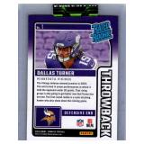Dallas Turner Rookies and Inserts - Four Card Lot