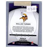 Dallas Turner Rookies and Inserts - Four Card Lot