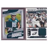 Johnny Wilson Eagles RC Jersey Cards - Two