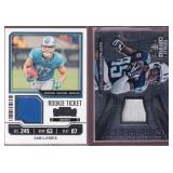 Sam LaPorta RC and Nate Washington Jersey Cards