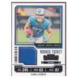 Sam LaPorta RC and Nate Washington Jersey Cards