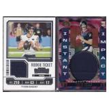 Tyson Bagent and Davis Mills RC Jersey Cards