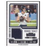 Tyson Bagent and Davis Mills RC Jersey Cards