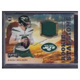 2021 Playoff Zach Wilson RC Jersey Card