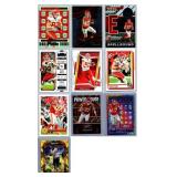 Travis Kelce Inserts and Base - Ten Card Lot