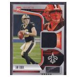 Ian Book and Jake Haener Saints RC Jersey Cards