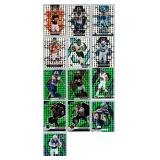 Multi-Color Mosaic Parallels - Thirteen Card Lot