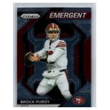 Brock Purdy Rookies and Inserts - Six Card Lot