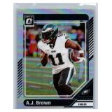 A.J. Brown Inserts and Parallels - Six Card Lot