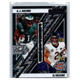 A.J. Brown Inserts and Parallels - Six Card Lot