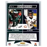 A.J. Brown Inserts and Parallels - Six Card Lot