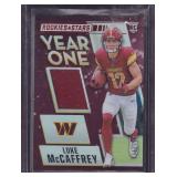 Luke McCaffrey RC Jersey Card