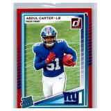 Abdul Carter Rookies and Insert - Five Card Lot