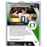 Justin Herbert Inserts and Base - Ten Card Lot