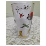 Hazel-Atlas Glass Company Pitcher with 8 Glasses.  These glasses feature the  "Pheasants" pattern, produced roughly 1950