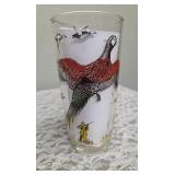 Hazel-Atlas Glass Company Pitcher and 6 Glasses. These glasses feature the "Pheasants" pattern, produced roughly 1950
