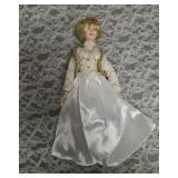 Vintage "Cinderella" collectible porcelain doll and Princess Diana collectible from the 1998 Manorville porcelain Collection.