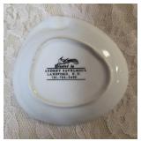 Three - Vintage ashtrays with Pheasants and Two- Pheasant Tiles.