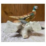 Four - Vintage Ceramic Pheasant Shaped Planters/figurines. Possibly produced in Japan or by companies like McCoy Potteryor Relpo during the mid-century era.