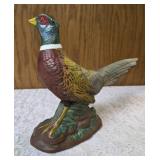Three - Vintage ceramic Ring Necked pheasant figurines most likely from the Enesco or Napco in Japan during the mid 20th century.