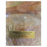Three pheasant plates "Handmade from Window Glass" by Ruby May of Bertha MN.