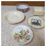 Vintage plates.  Have different pottery marks on underside.