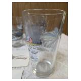 Nine Budweiser Vintage "Wildlife Series"  Pheasant Glasses.  Six have Gold Rims and three are the Red logo.